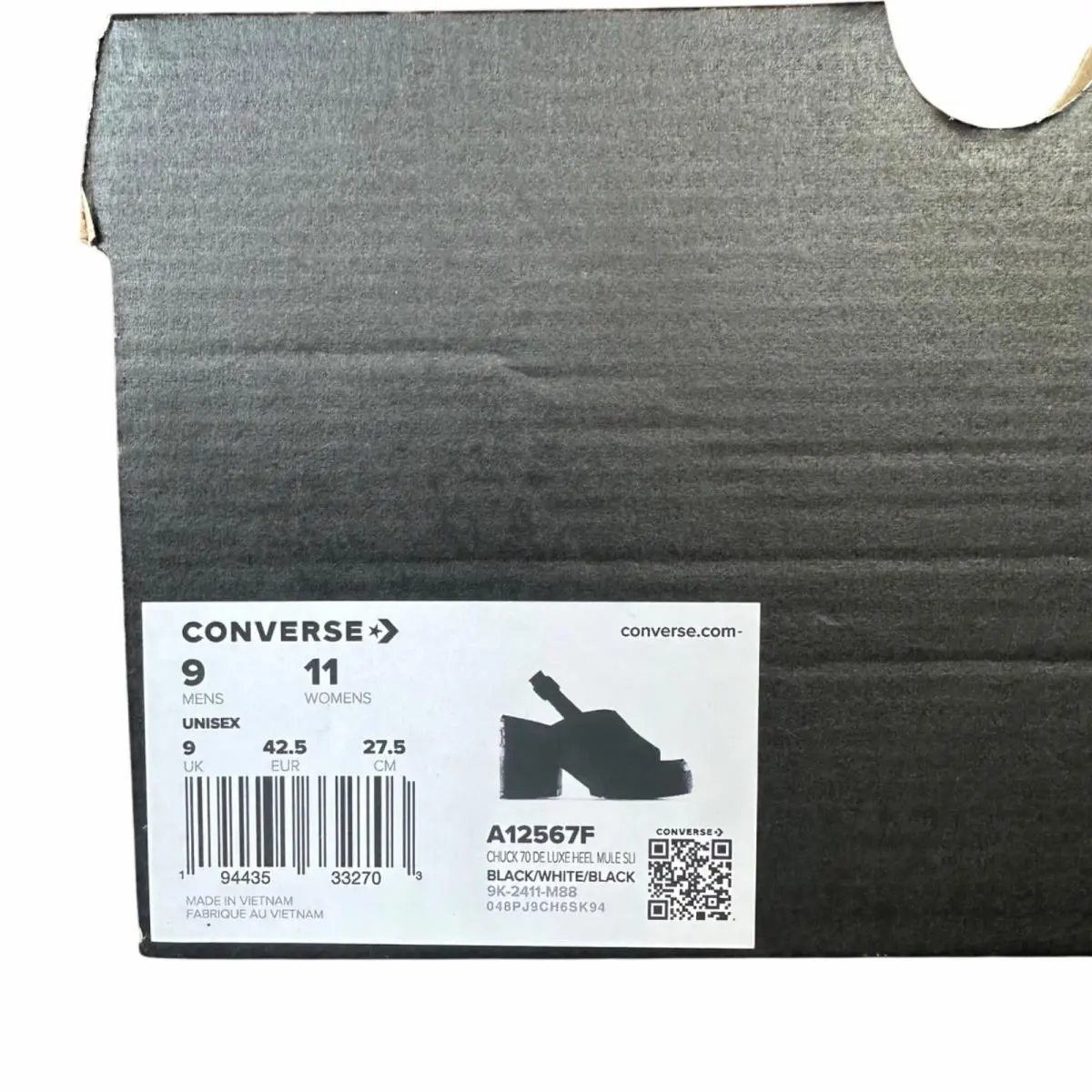 Converse shoes - Chuck 70 De Luxe - Chuck Luxe - Black (UPC: 194435332703) 5