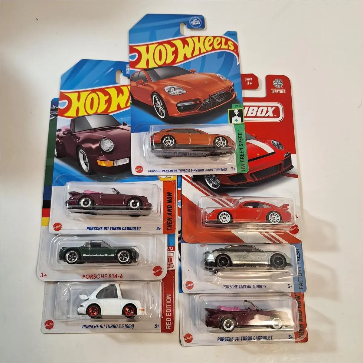 Hot Wheels 7 Porsche Matchbox Target Red/ Walmart Exclusive Chase/ Zamac