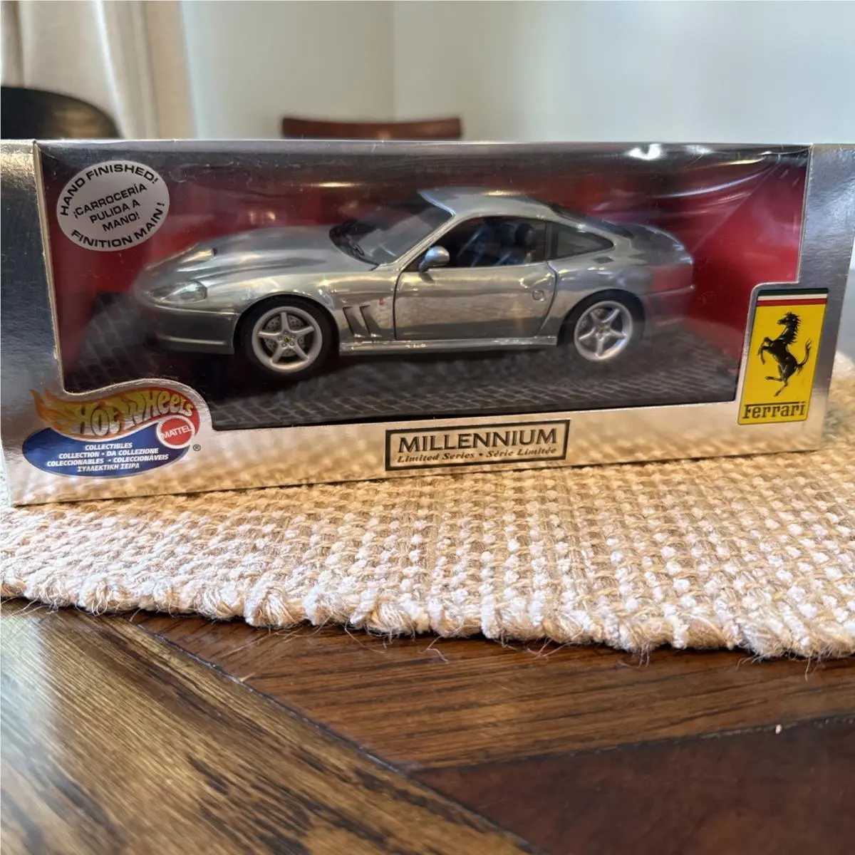 Ferrari 550 Maranello Hand Polished Hot Wheels Millennium Limited 1:18 Rare