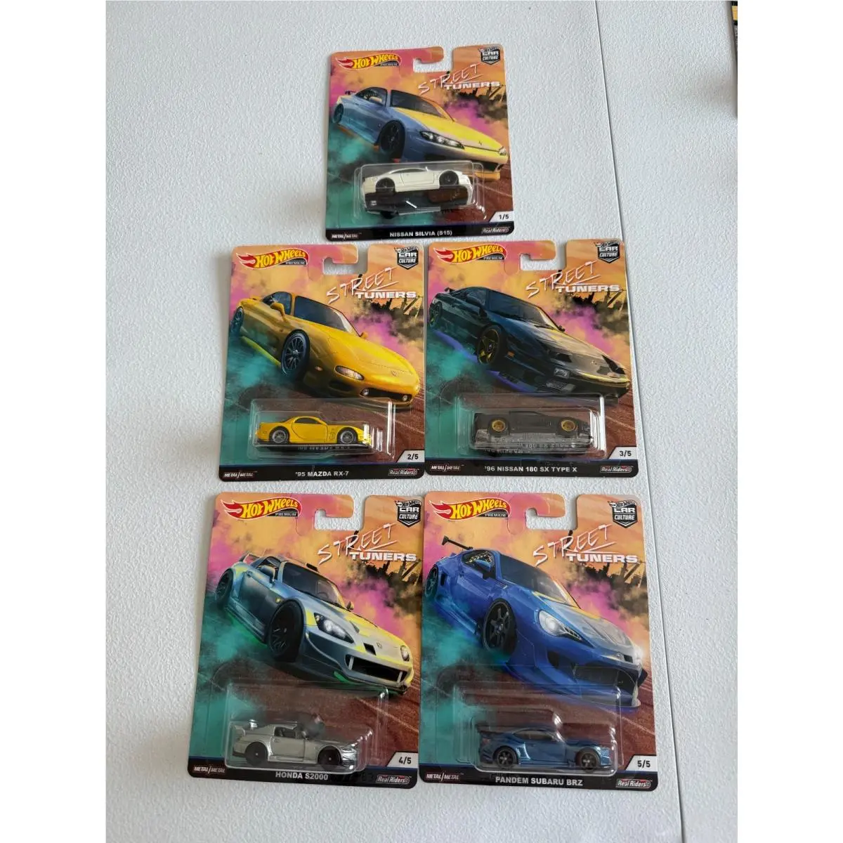 Hot Wheels Premium Car Culture Street Tuners 2019 Complete Set of 5 AG3
