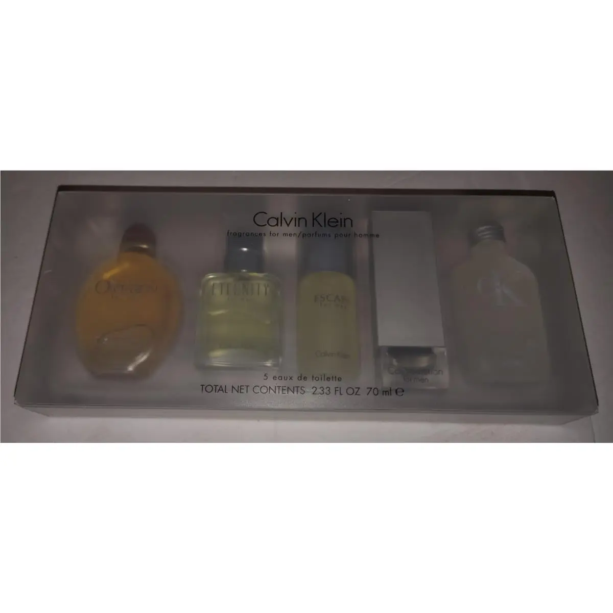 Calvin Klein 5 Fragrance Set For Men Obsession Eternity Contradiction One 70 ml