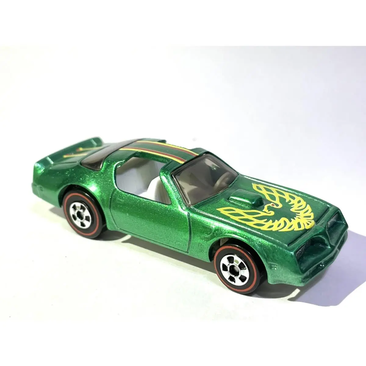 ⬜ Custom Made Hot Wheels Hotbird Ultra Rare Metallic Green Firebird Redline