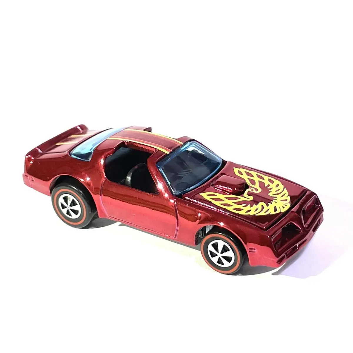 Custom Made Hot Wheels Hot Bird Candy Red Chrome Redline 80’s Firebird Hotbird
