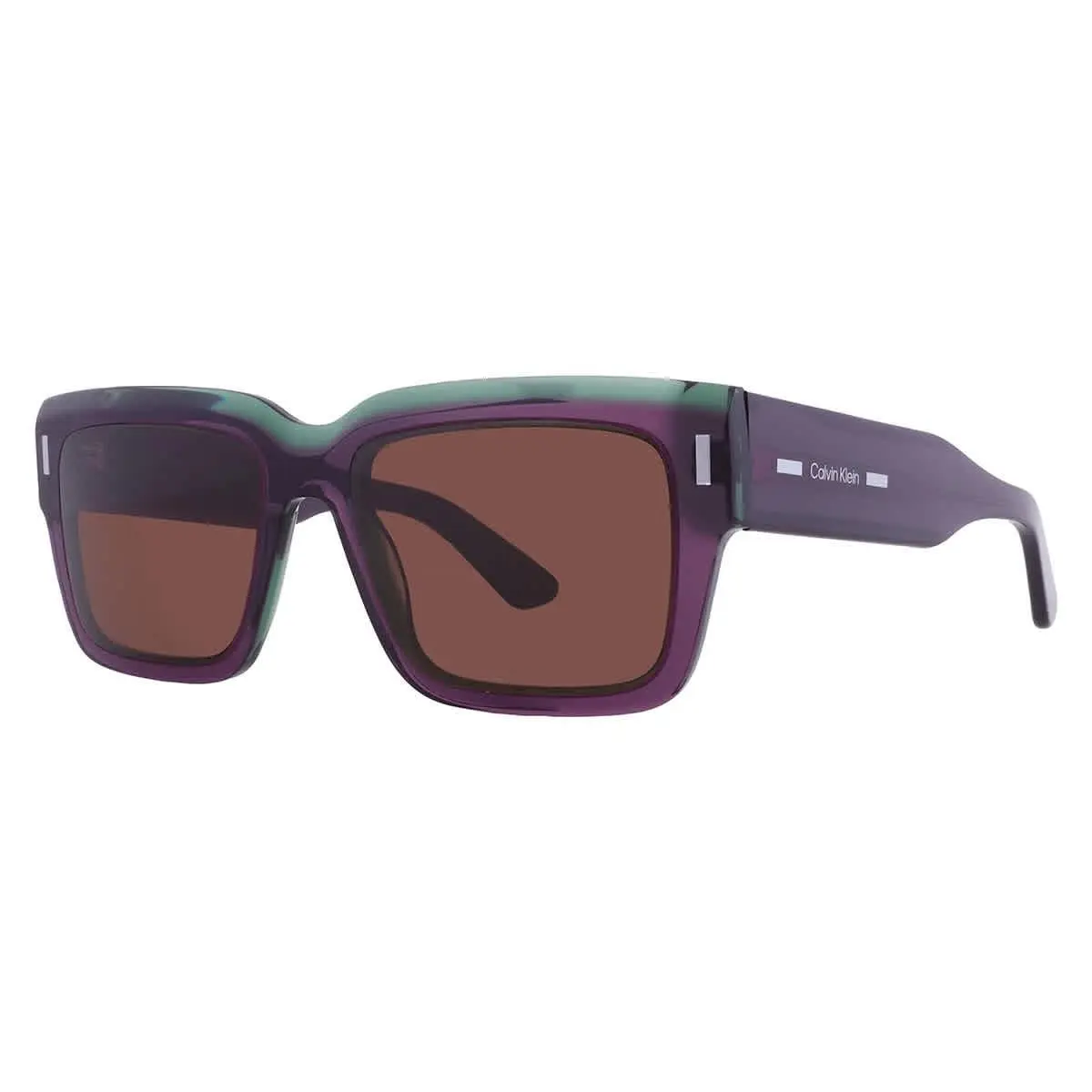 Calvin Klein Brown Square Men`s Sunglasses CK23538S 515 55 CK23538S 515 55