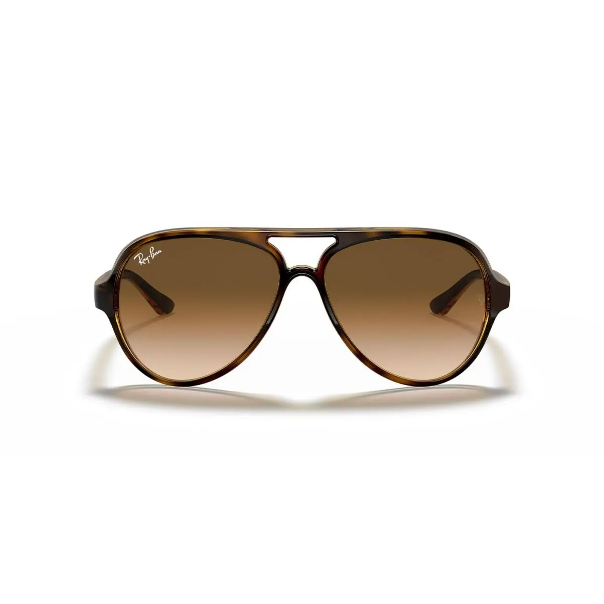 Ray-ban Unisex RB4125 Cats 5000 59 mm Light Havana/clear Gradient Brown