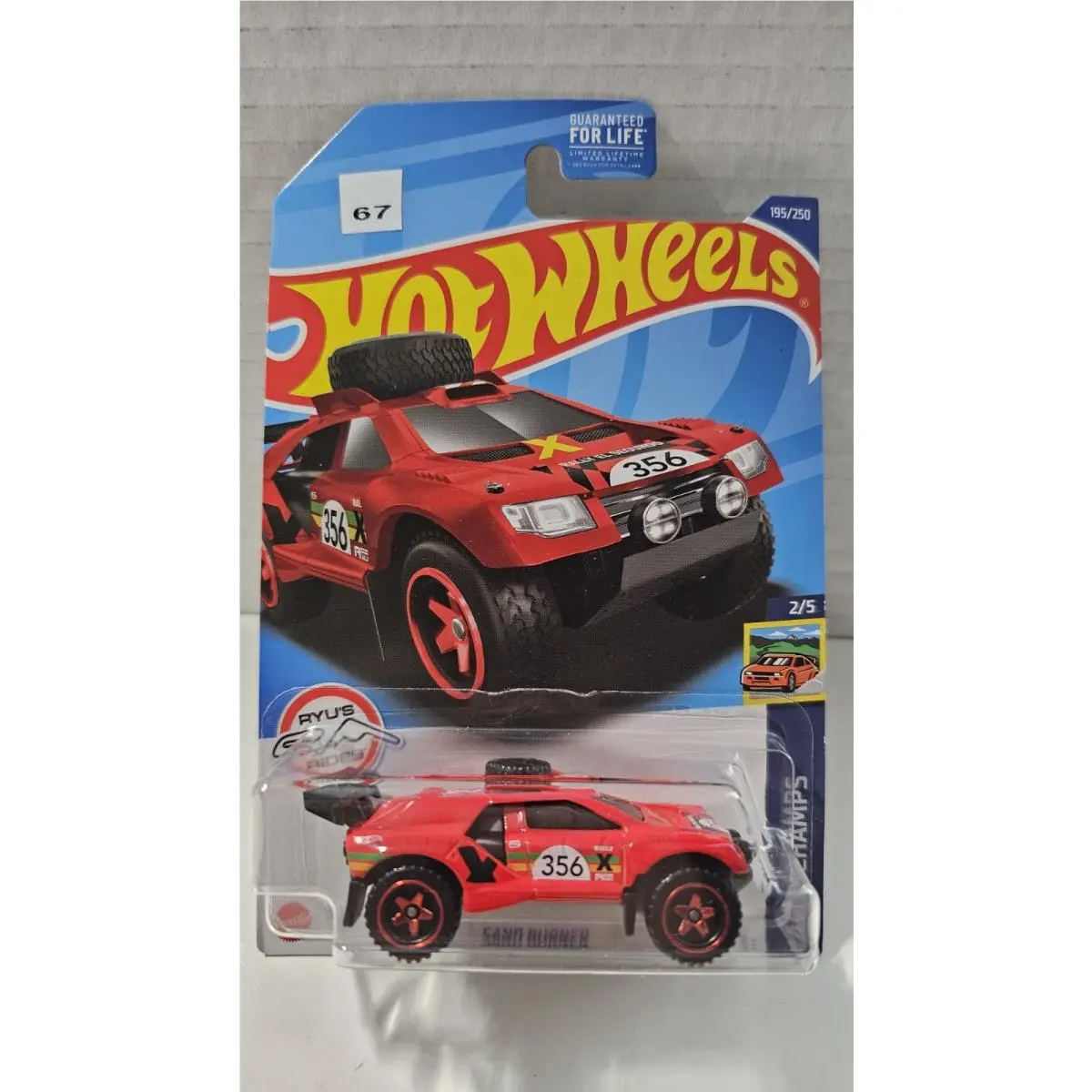 Hot Wheels Rally Champs Sand Burner 2/5 Car Diecast 1:64 Scale Model Kit Plastic