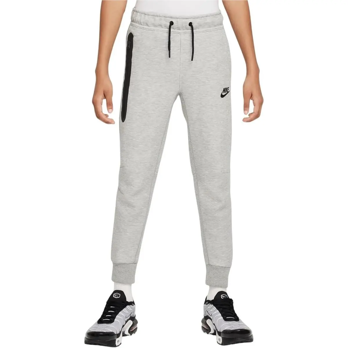 Nike Boy`s Tech Fleece Joggers Pants Grey Heather HV5869-063