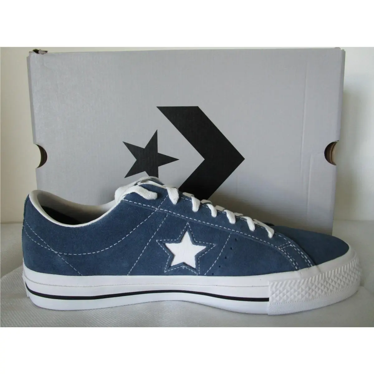 Converse shoes - Converse One Star Pro - One Star Pro - A12912C - SLACKER BLUE (UPC: 194435673721) 4