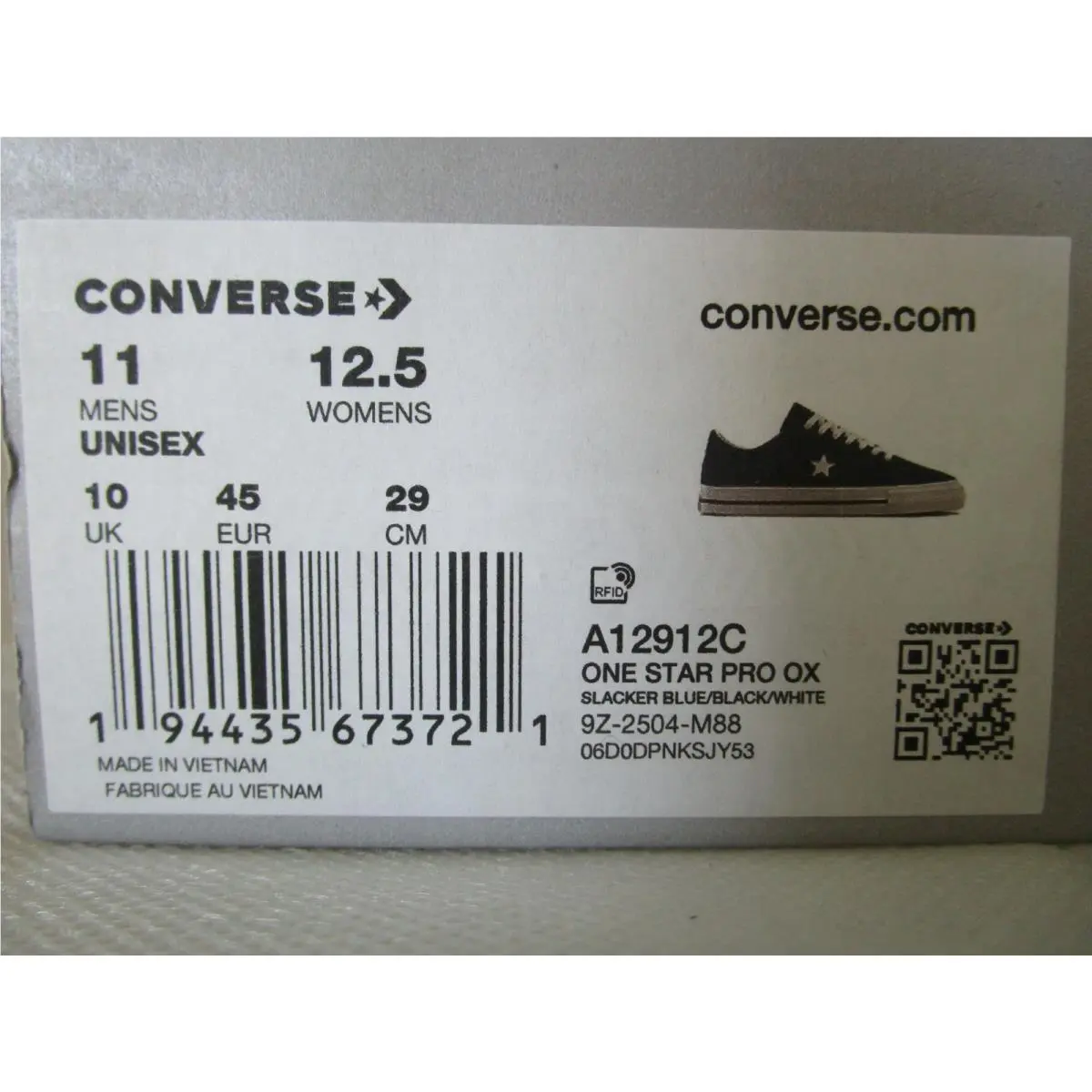 Converse shoes - Converse One Star Pro - One Star Pro - A12912C - SLACKER BLUE (UPC: 194435673721) 12