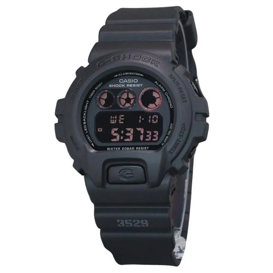 Casio G-shock Digital Resin Strap Quartz DW-6900UMS-1 200M Men`s Watch