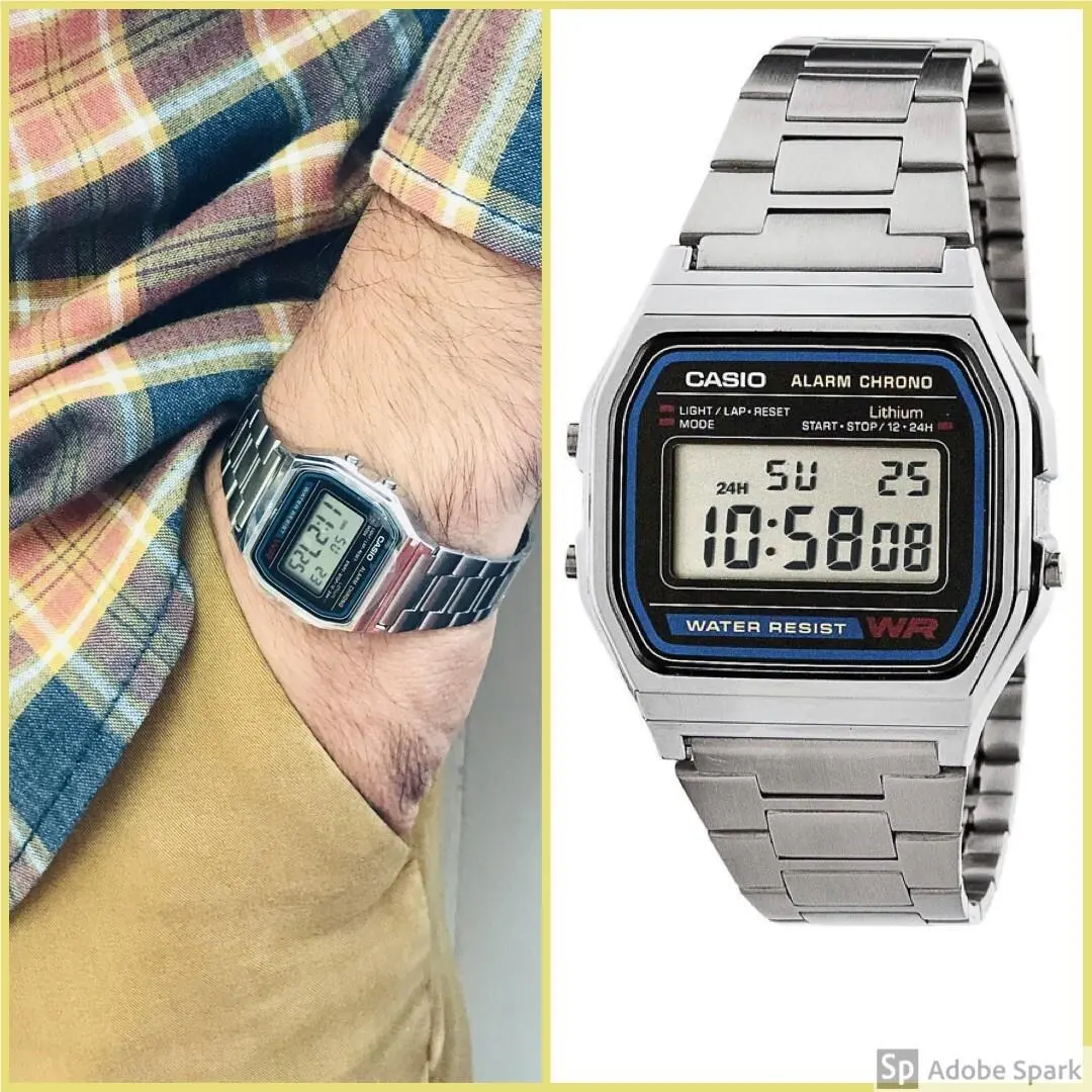 Casio A158W Mens Watch Retro Digital Vintage Alarm Reloj Casio Hombre