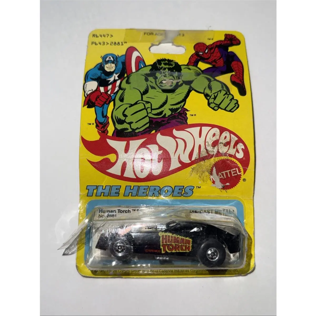 1980 Hot Wheels® Black 1977 Human Torch Funny Car No. 2881 Ripped