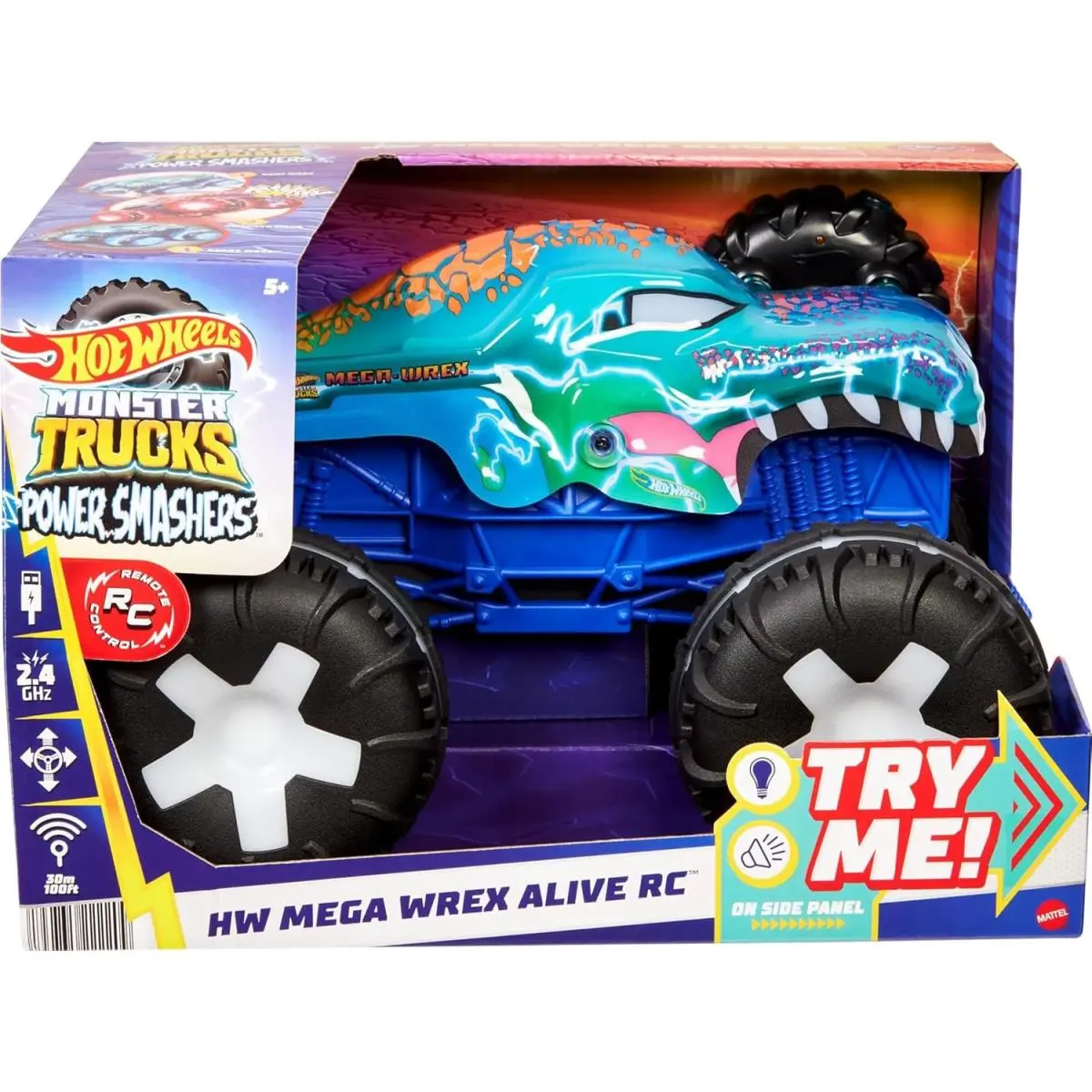 Hot Wheels Monster Trucks Power Smashers Mega Wrex Alive R/c Vehicle