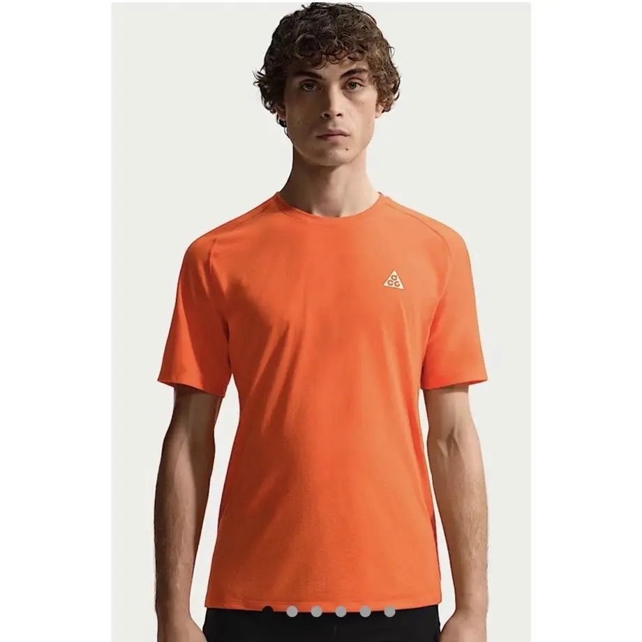 Nike Acg Solar Chase Dri Fit Adv Trail Running Top IO9677-819 Men Small Orange