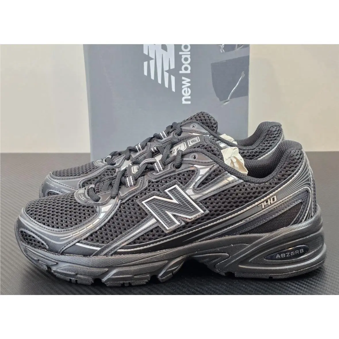 New Balance shoes - New Balance Grade School 740 Running Inspired Sneakers - GR740BM - Black Grey (UPC: 197967899898) 2