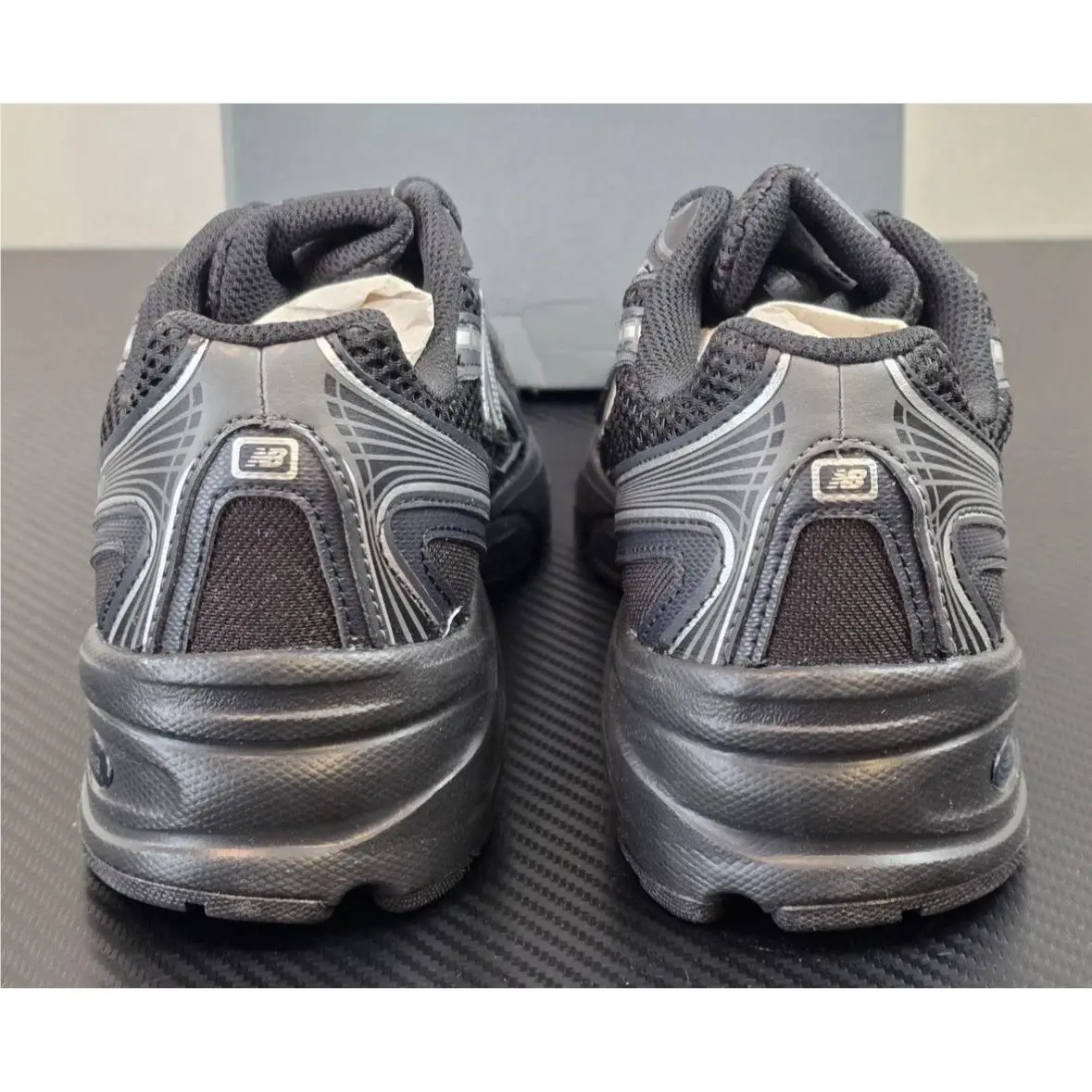 New Balance shoes - New Balance Grade School 740 Running Inspired Sneakers - GR740BM - Black Grey (UPC: 197967899898) 4
