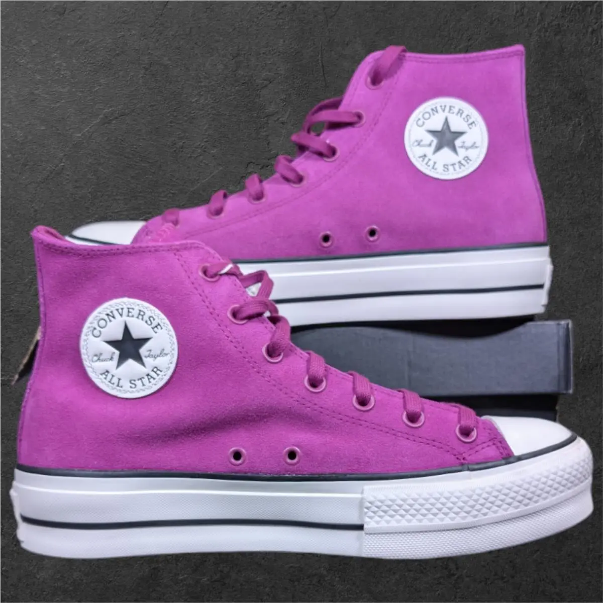 Converse Chuck Taylor All Star Sneaker Ctas Lift Hi Women`s 10 Quantum Violet