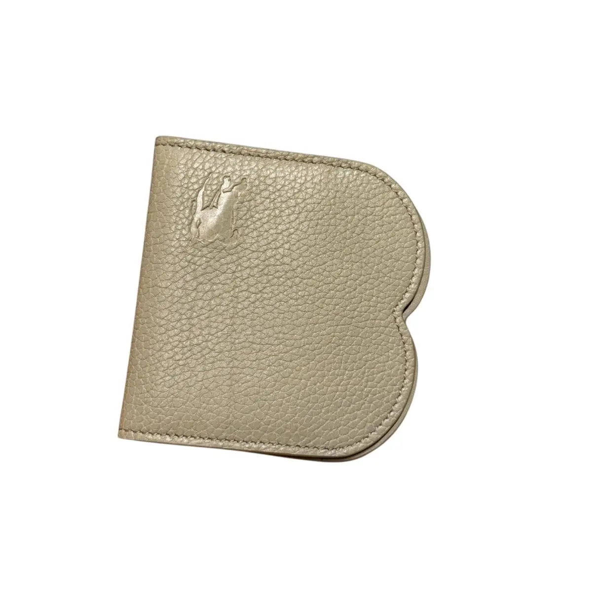 Burberry Unisex B-shaped Chess Hunter Leather Card Holder