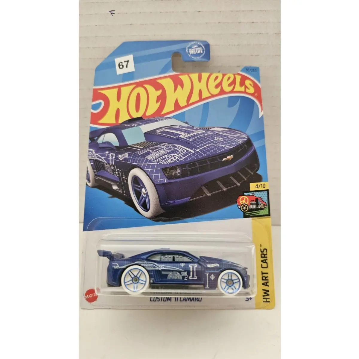 Hot Wheels HW Art Cars Custom `11 Camaro 4/10 Car Diecast 1:64 Scale Model Kit