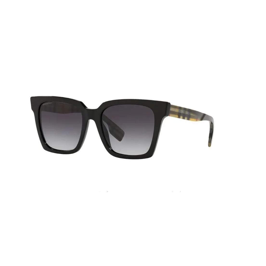 Burberry Women`s Black Nova Check Square Sunglasses B4335 3929/8G