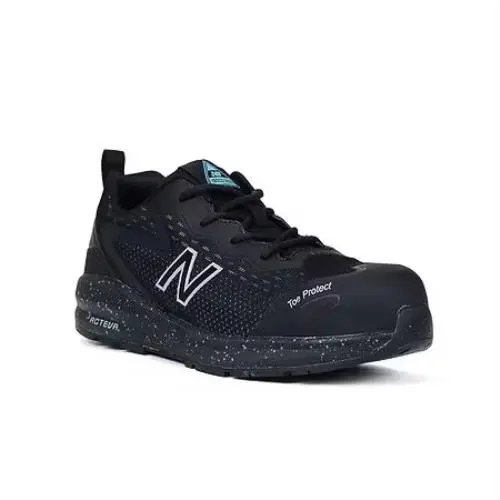 New Balance Widlogibl-11B Women`s Composite Toe Athletic Shoe Black/aqua 11