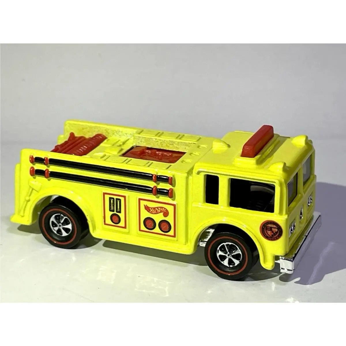 Hot Wheels Fire Emergency Unit Yellow Custom Made Redline Fire Eater Truck