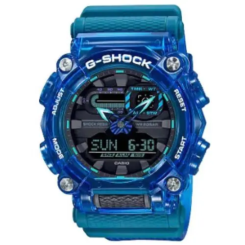 G Shock Ana Dig Transparent Blue GA900SKL-2 GA900 Watch by Casio