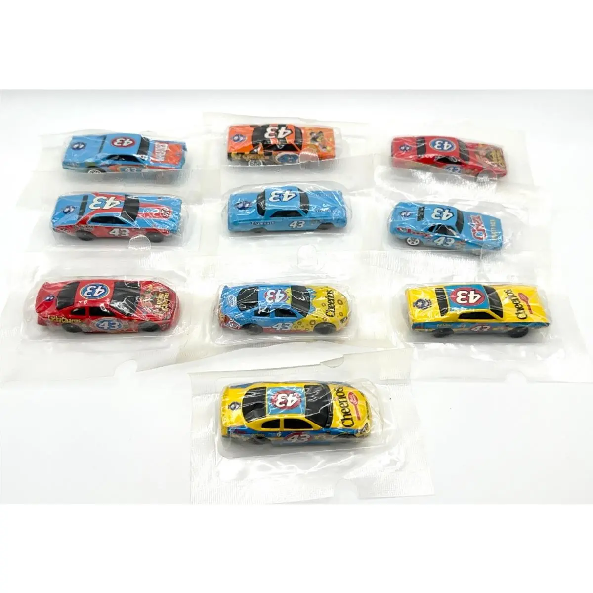 10 Hot Wheels 2004 Salute to Richard Petty General Mills Cereal Complete Set