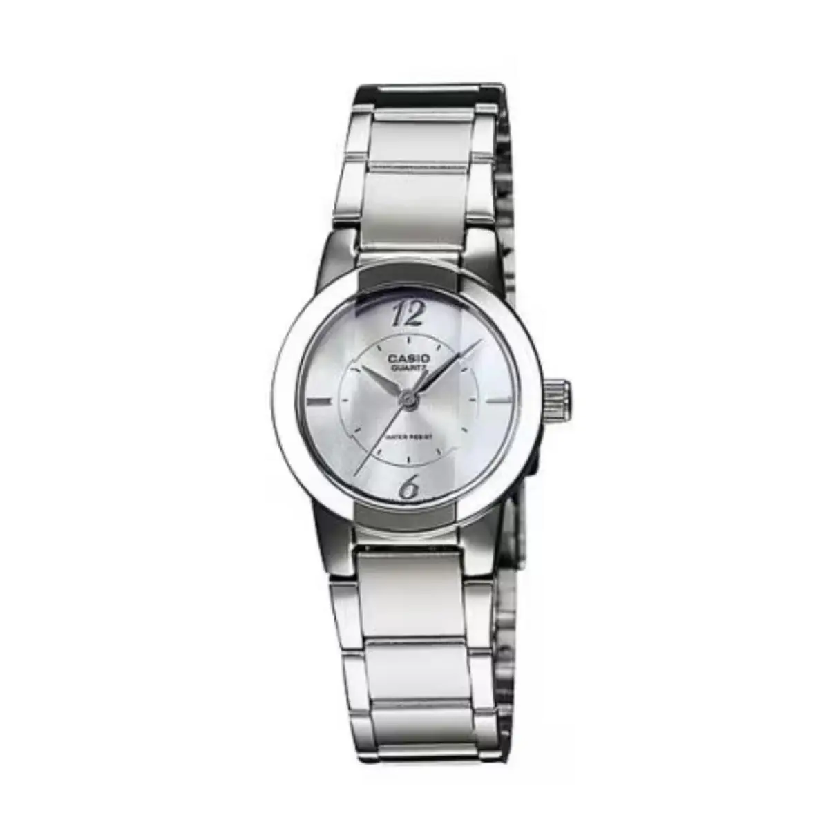 Women’s Silver Stainless Steel Analog Watch with Silver Dial by Casio