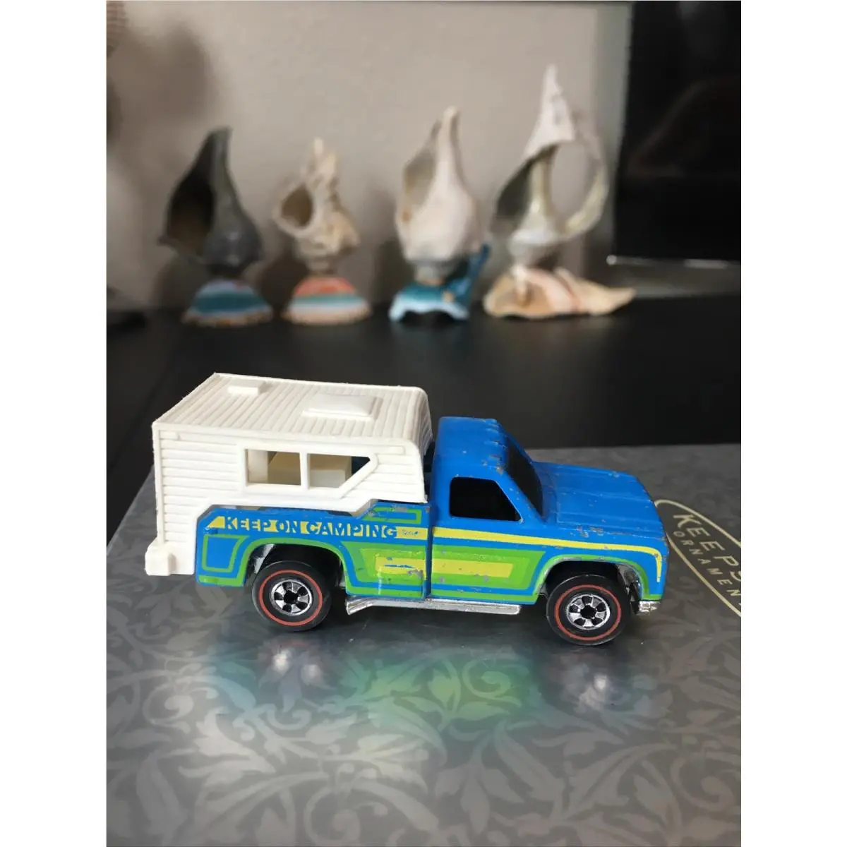 1975 Hot Wheels Redline Backwoods Bomb Blue Flying Colors Keep ON Camping