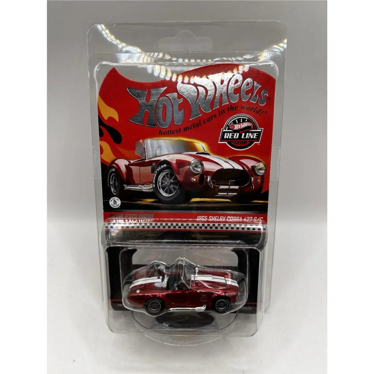 Hot Wheels Red Line Club Shelby Cobra 427 S/c 1:64 Diecast Car Red White Ltd