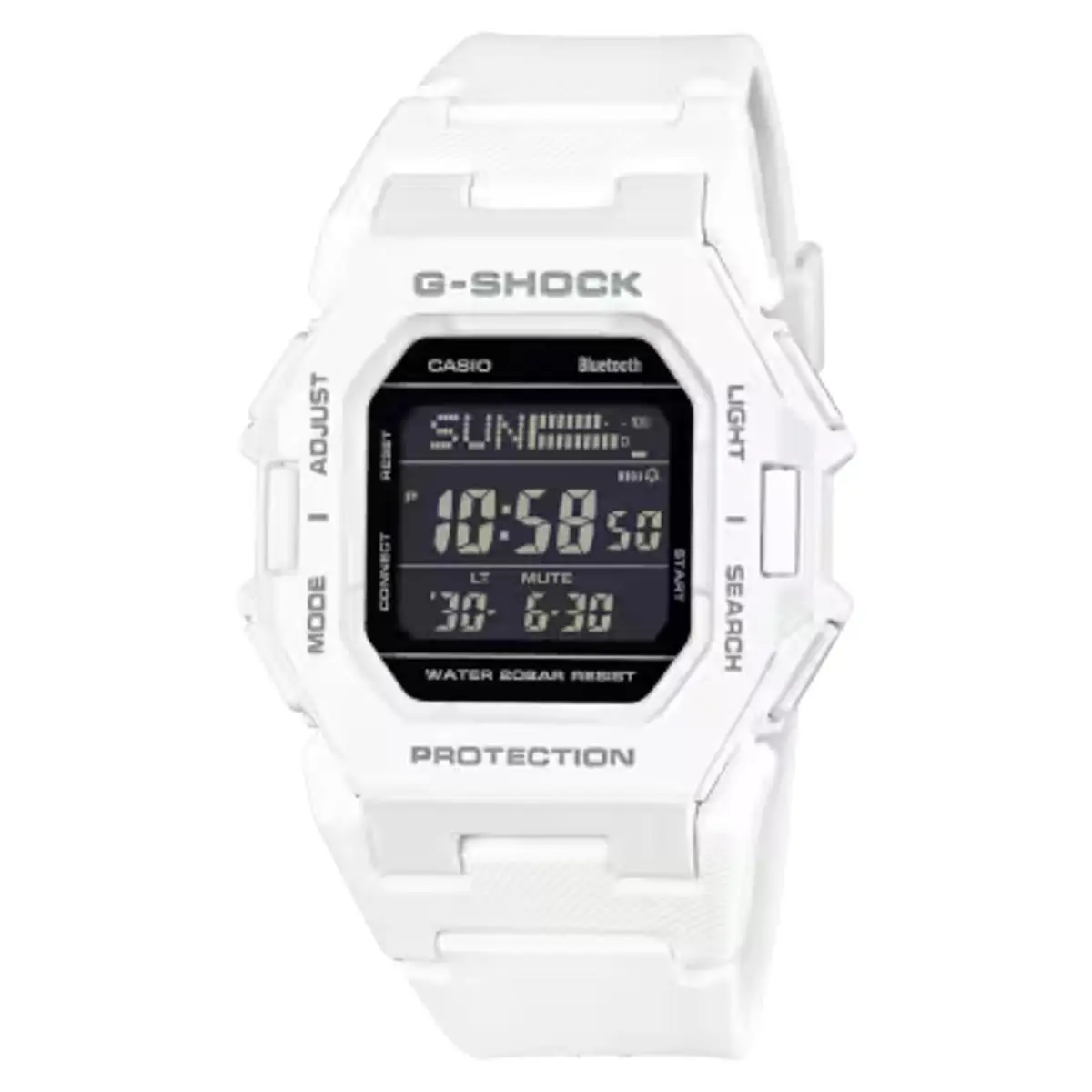 Casio G-shock Gd-B500 White Digital Bluetooth Step Tracker Watch White
