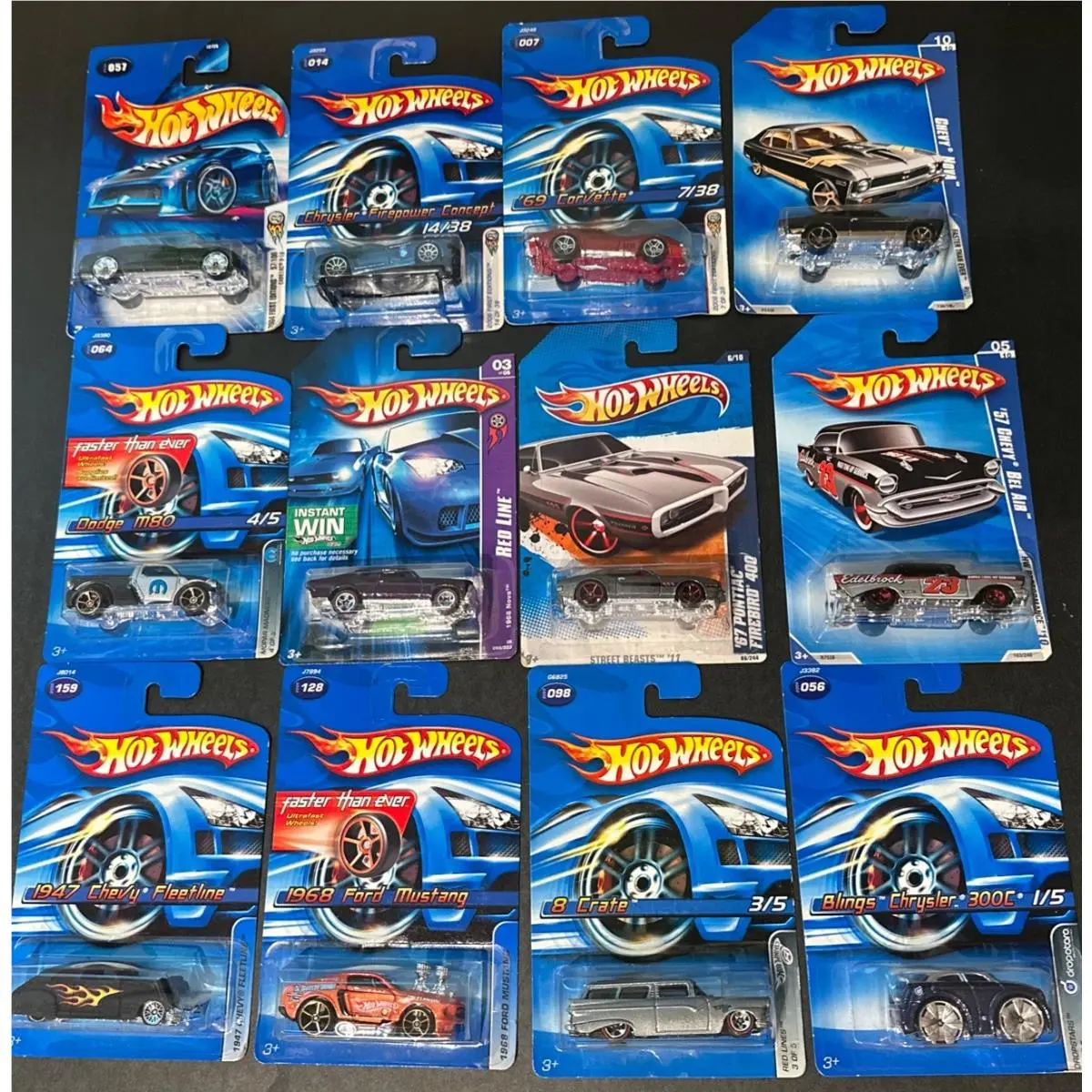 Hot Wheels Set of 12 Miscellaneous 03’-2009 Condition Collectible ￼