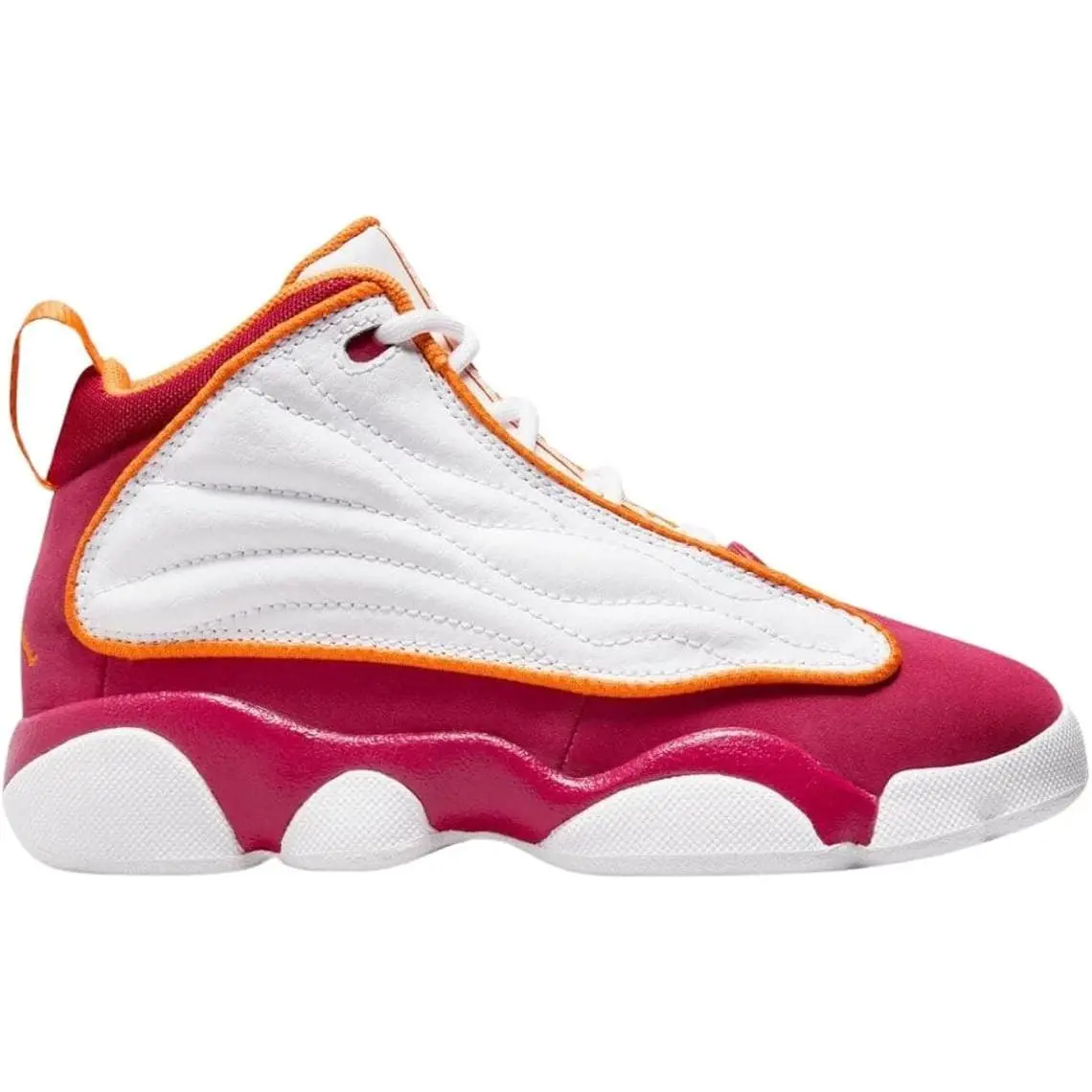 Nike Air Jordan Pro Strong GS Kids Sz 4.5Y Shoes White Cardinal Red DC7911-168