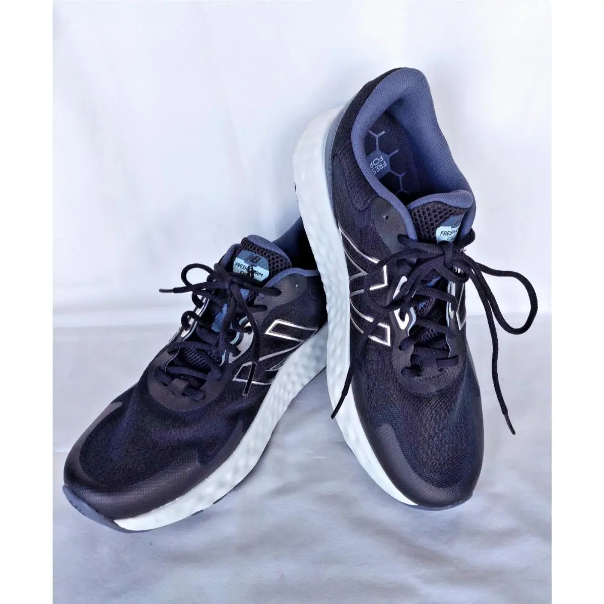New Balance Fresh Foam Black Running Shoes Mevozlk Men`s 10.5 4E