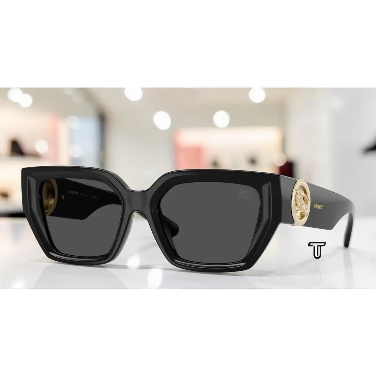 Burberry BE4472U 300187 Black Dark Gery 53 mm Women`s Sunglasses