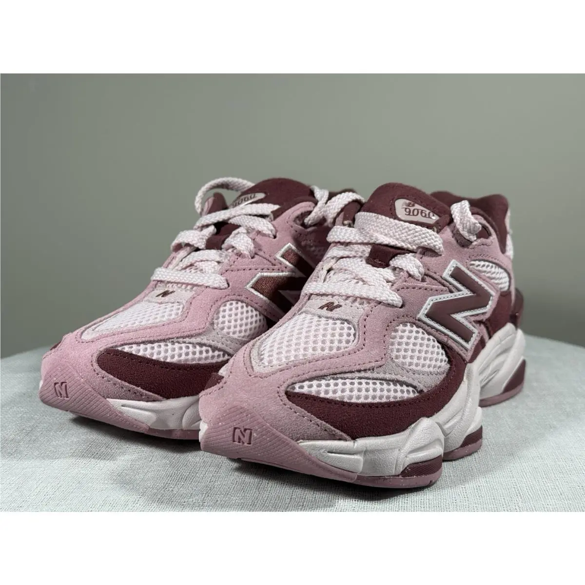 New Balance shoes - New Balance 9060 - Pink Granite with Washed Burgundy 3