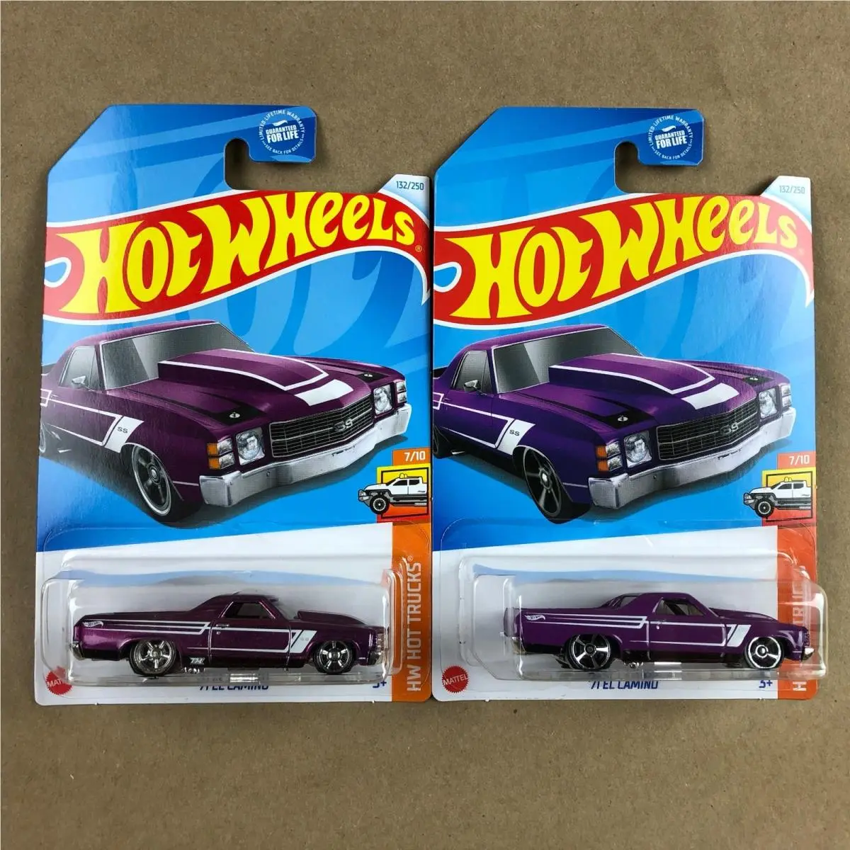 Hot Wheels 2024 Super Treasure Hunt 71 El Camino Purple 132/250 Diecast Car