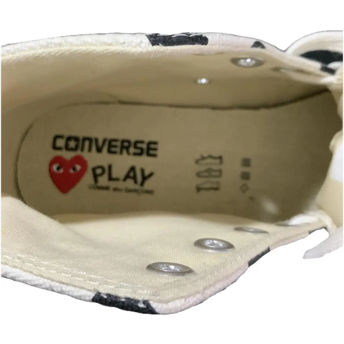 Converse shoes - Play X - Play - White Black Polka Dots 3
