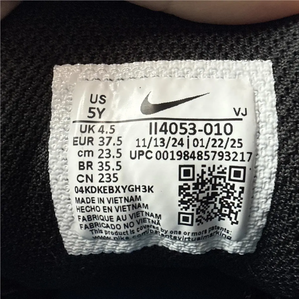 Nike shoes - Black (UPC: 0198485793217) 6