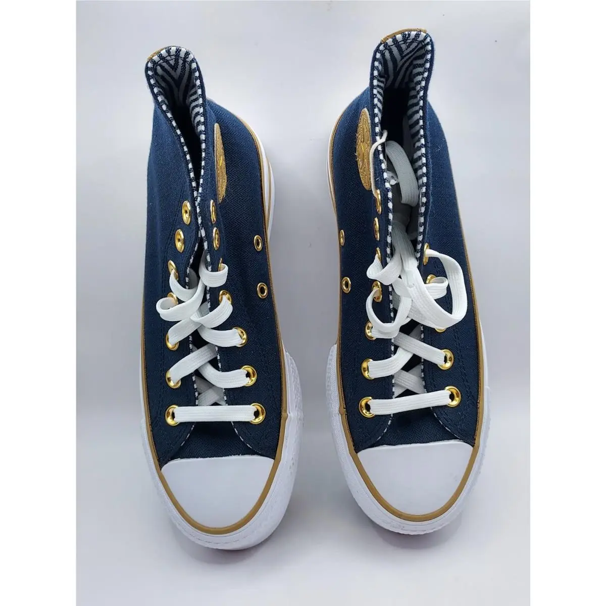 Converse shoes - Converse Chuck Taylor All Star Hi - A08860C - Navy Blue, Gold, & White (UPC: 194434673982) 1