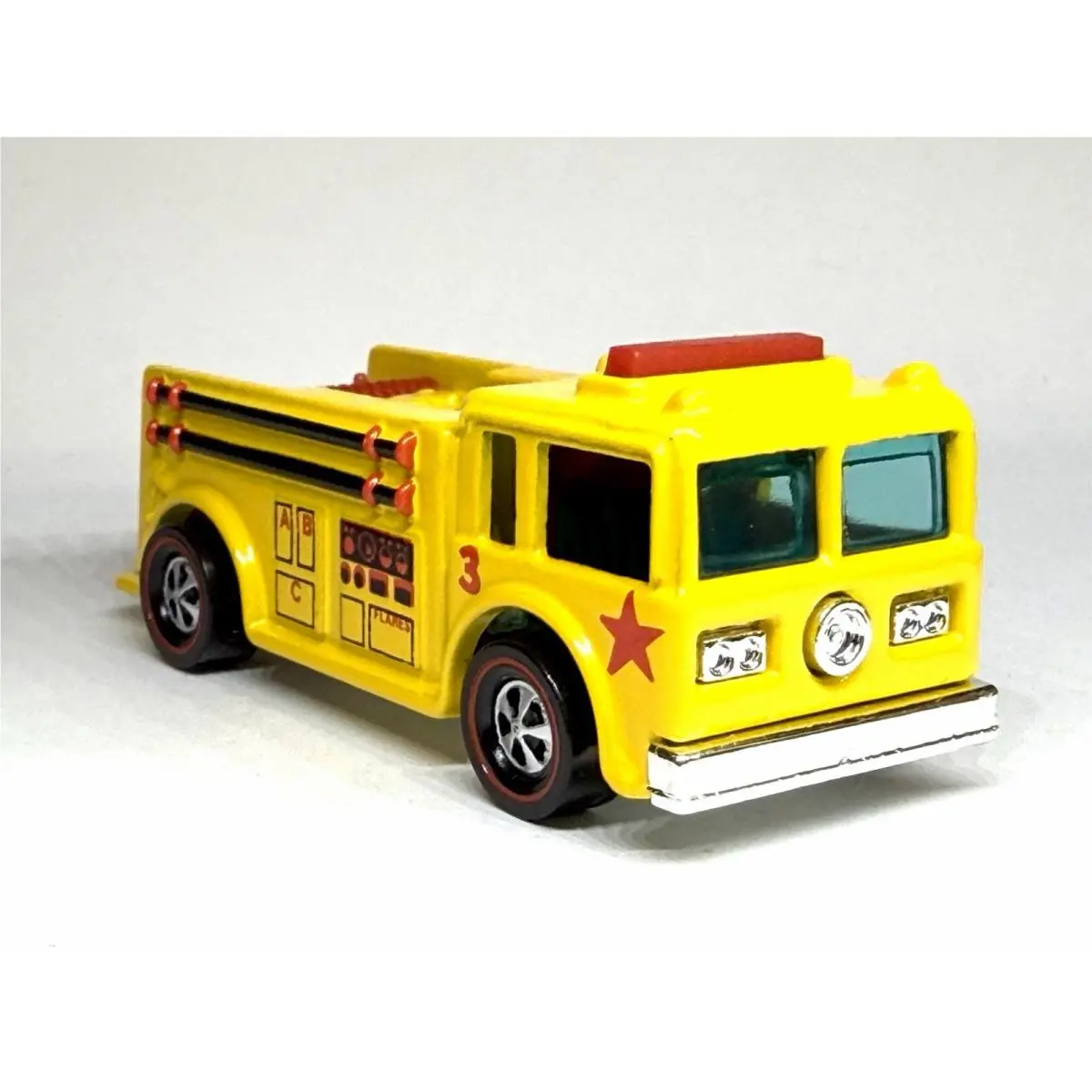 Hot Wheels Vtg Fire Unit Yellow Custom Made Redline Fire Eater Truck