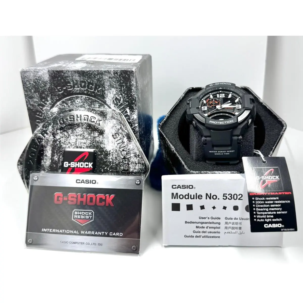 G-shock GA-1000 Gravitymaster Ana/digital Alarm/chrono/ Men`s Watch 52mm by Casio