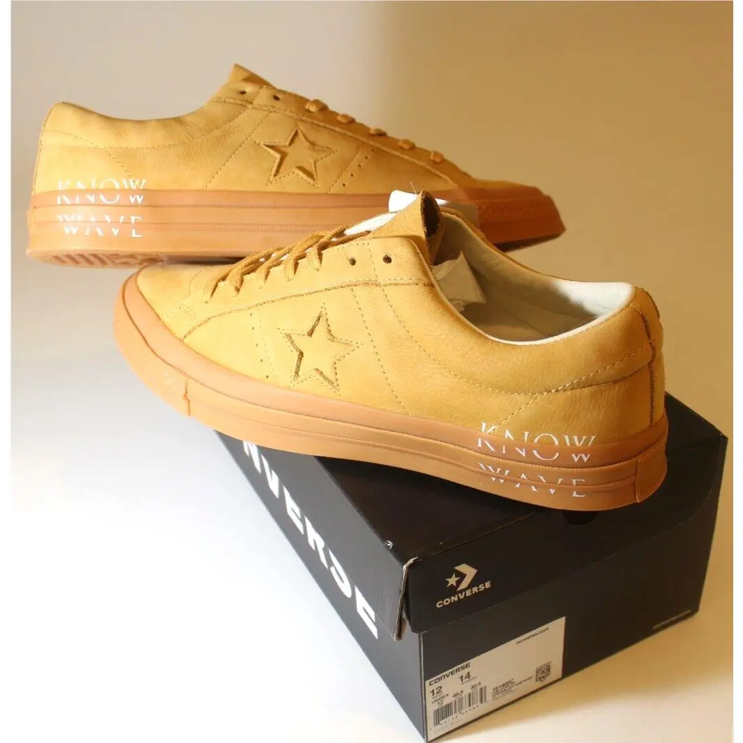 Converse x Know Wave One Star Ox Low Top Soba/gum Light Honey Size 12 161405C