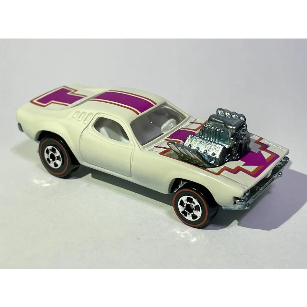 Custom Made Race White Mattel Hot Wheels Rodger Dodger Redline - Gorgeous Car