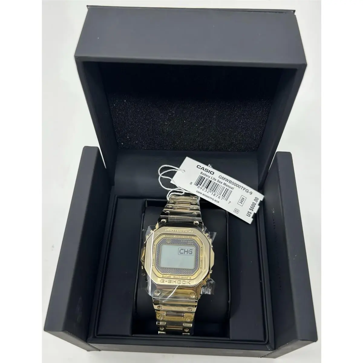 Casio G Shock 35th Anniversary Model Gmw B5000TFG 9 Gold Watch