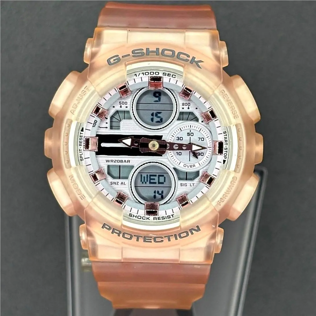 Casio G-shock GMA-S140NP-4A Clear Pink Analog Digital Women`s Watch