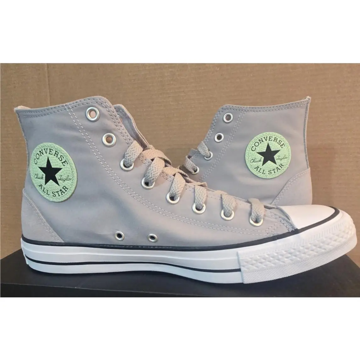 Converse Ctas High-top Sneaker Size 11 Grey Area/sour Glow/white A10497F