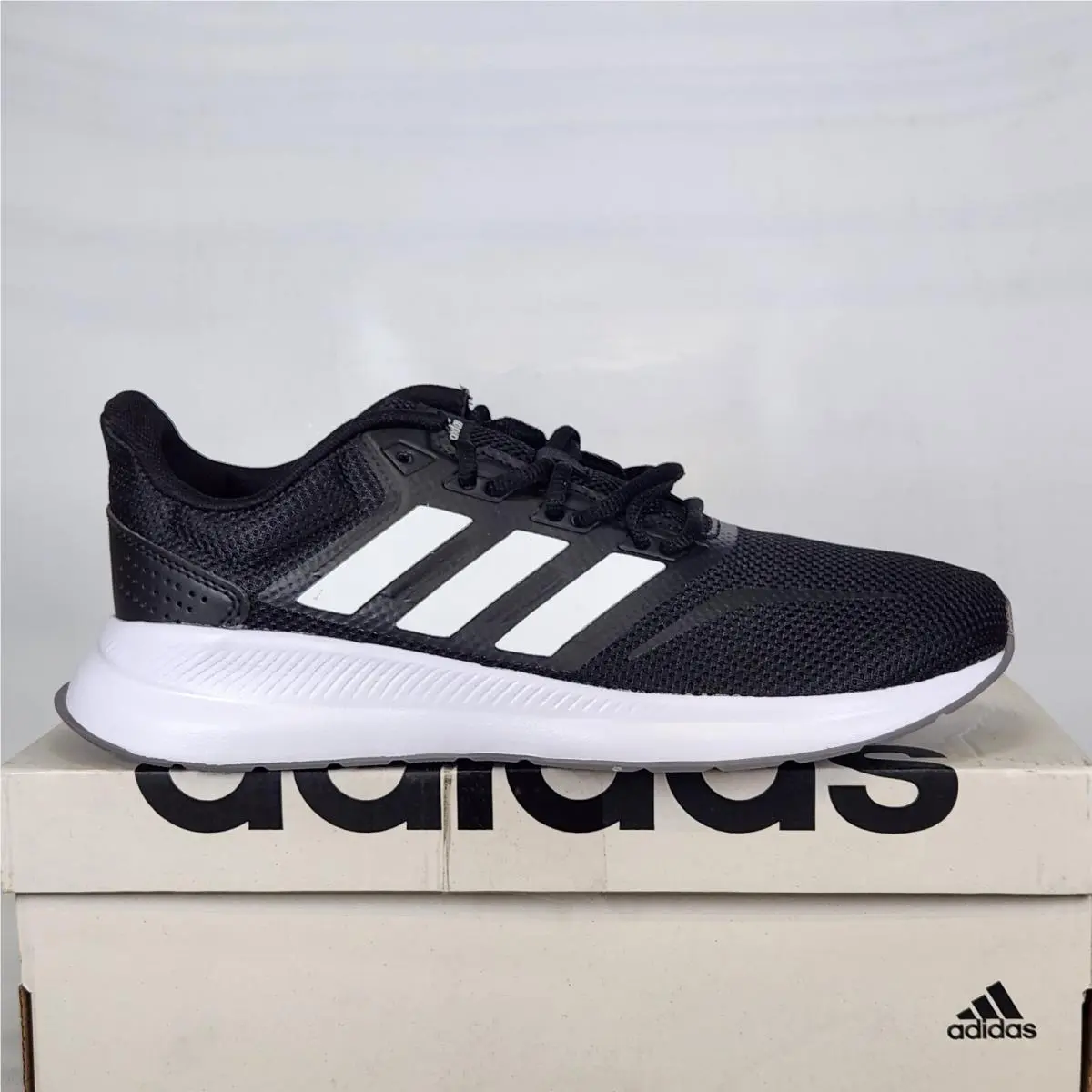 Size 8.5 - Adidas Runfalcon - Black / White - Womens - F36218