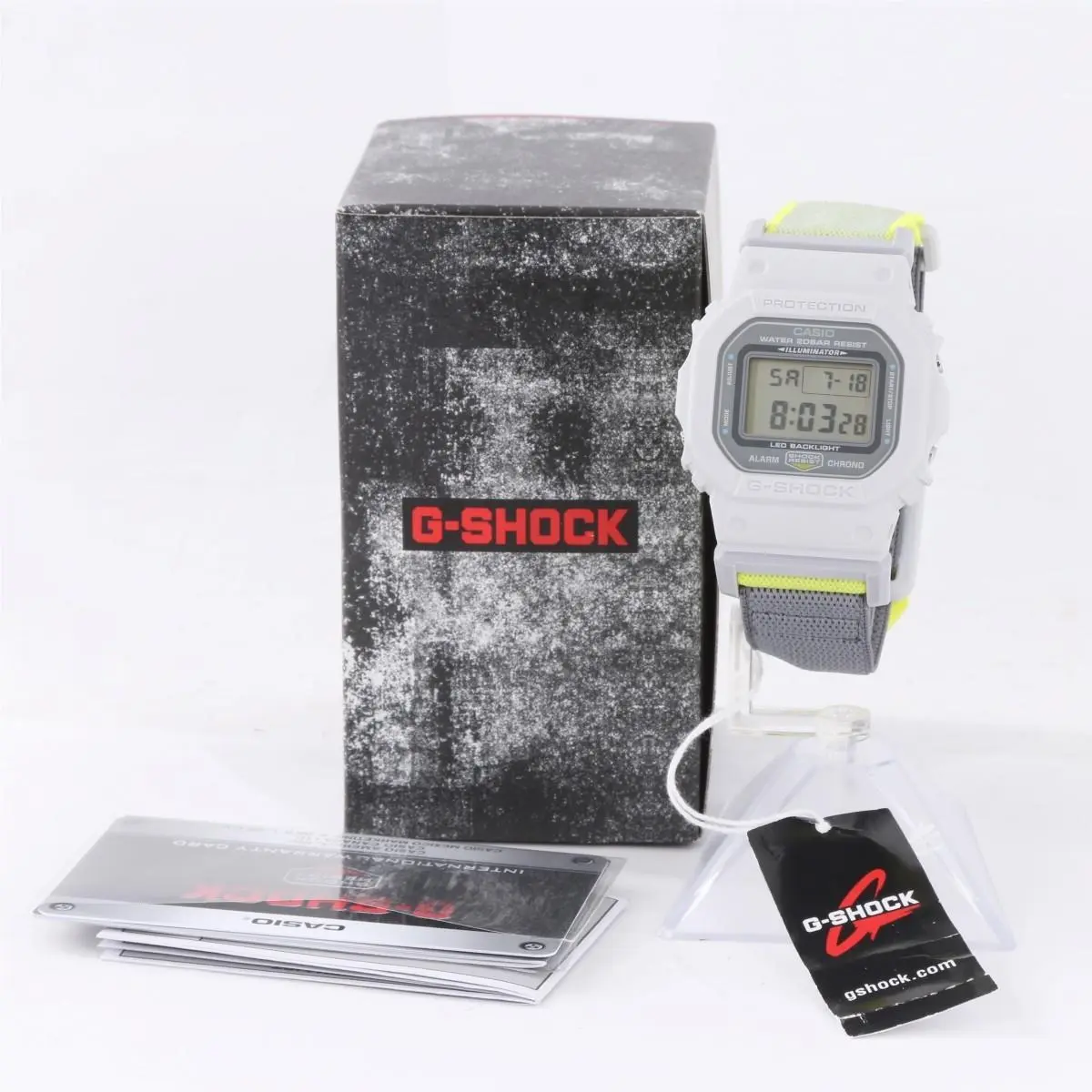 Casio G-shock DW-5600MNC-7A8 Cloth Band Watch W/box Tags FPP012283